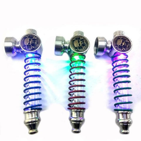 4" light up Metal Tobacco pipe - SmokingCats - Discreet Ship from Texas !