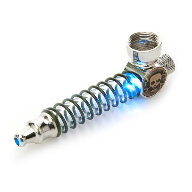 4" light up Metal Tobacco pipe - SmokingCats - Discreet Ship from Texas !
