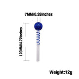 6" Colored Glass Twisted Oil Buner Pipe - SmokingCats - Discreet Ship from Texas !