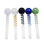 6" Colored Glass Twisted Oil Buner Pipe - SmokingCats - Discreet Ship from Texas !