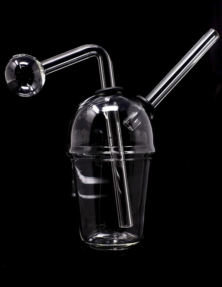 5" Ice cream Cup Glass Oil burner Bubbler pipe - SmokingCats - Discreet Ship from Texas !