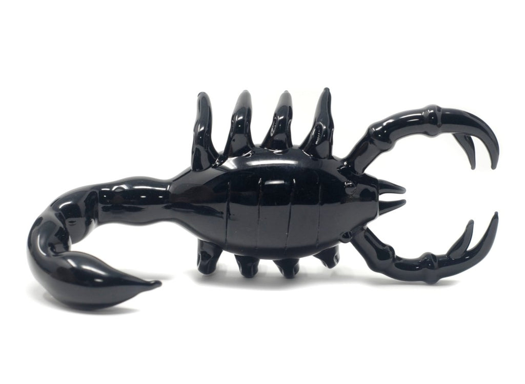 6" Black Scorpion glass hand pipe - SmokingCats - Discreet Ship from Texas !