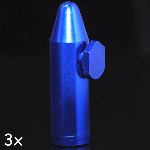 Snuff Bullet Aluminum Snorter Rocket - SmokingCats - Discreet Ship from Texas !