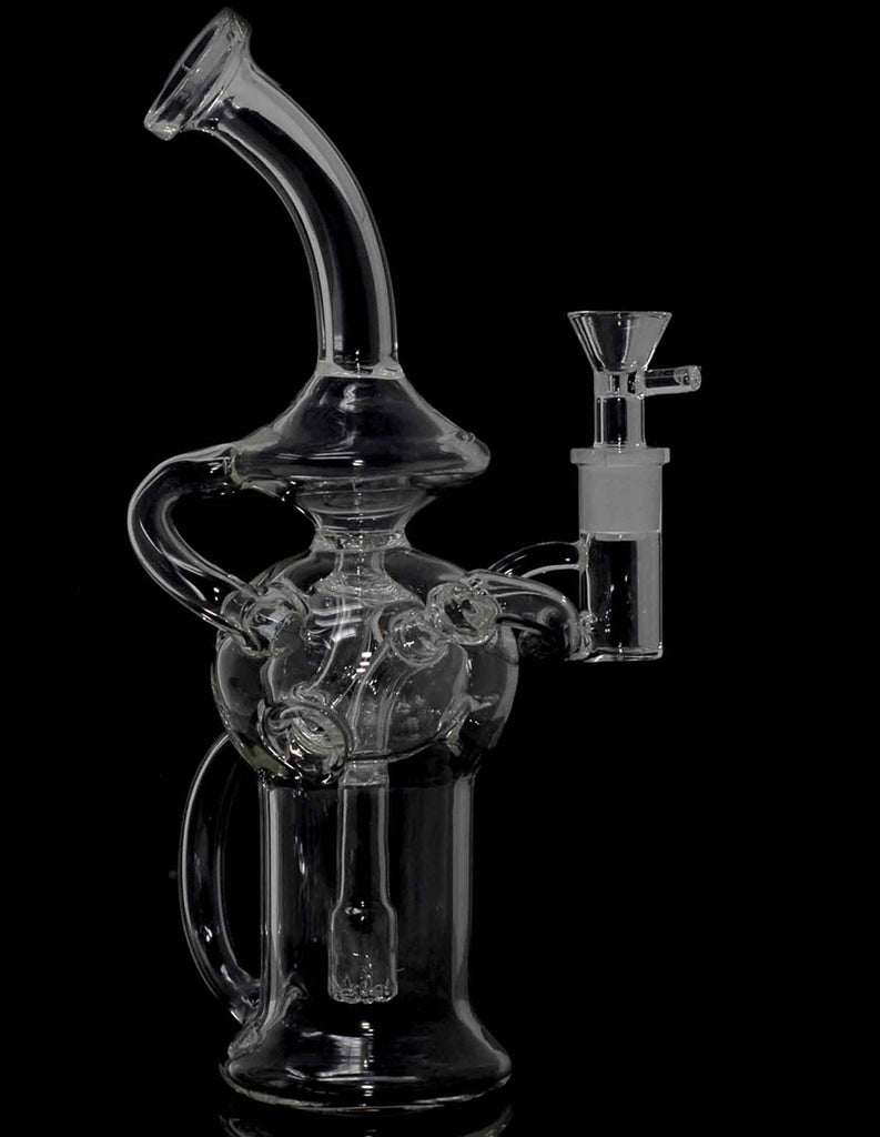 10" Faberge Egg Perculator Glass Recycler Water Pipe - SmokingCats  - Discreet Ship from Texas !