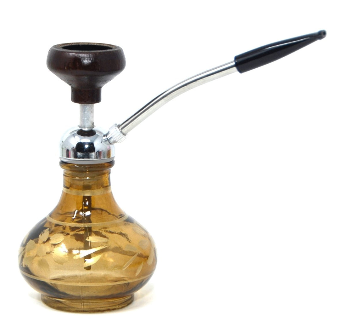 5-inch mini hookah with glass base