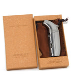 Honest Double Torch Jet Refillable Butane Gas Lighter with Cigar hole puncher and picker - SmokingCats - Discreet Ship from Texas !