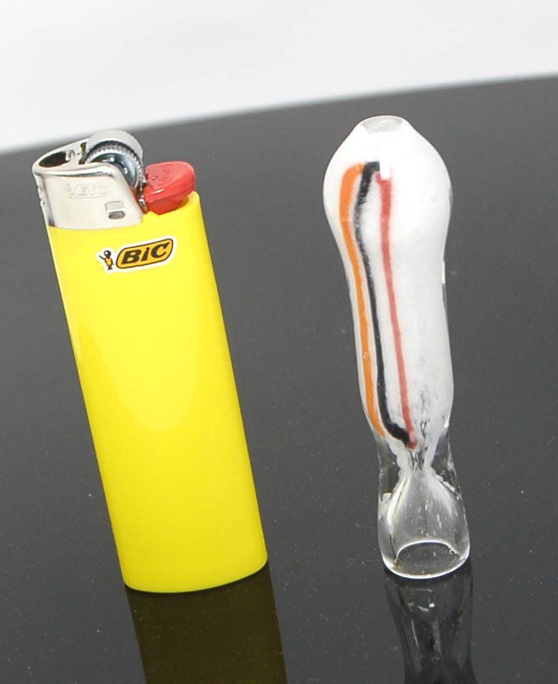 3.5" Rasta Chillum Pipe with Rasta Lining Strips - SmokingCats - Discreet Ship from Texas !