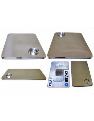 Stealth Credit Card Shaped Metal Tobacco Pipe - SmokingCats - Discreet Ship from Texas !