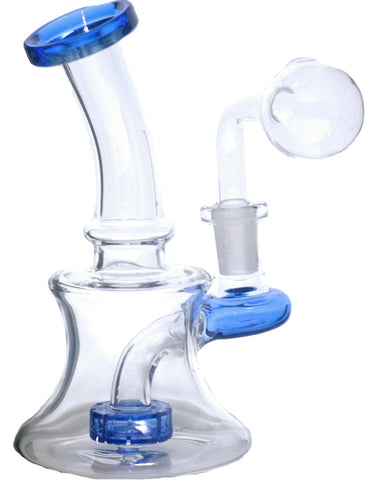 6" Mini Glass Oil Burner Pipe with Perc