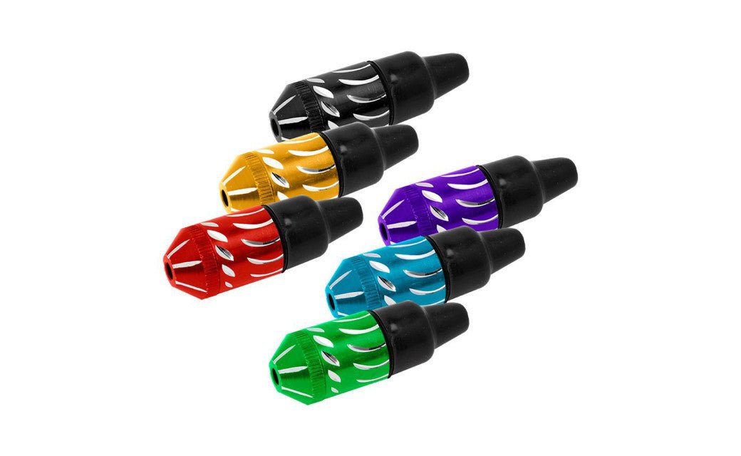 2.2-inch diamond-cut bullet style metal pipe with lid