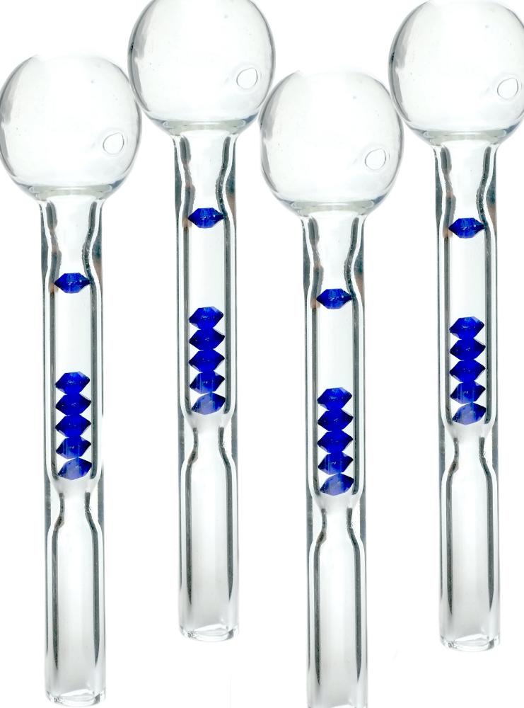 4" Oil Burner Pipe with beads Close out sales ! - SmokingCats - Discreet Ship from Texas !