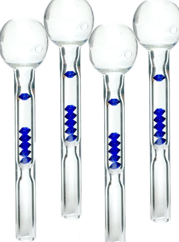 4" Oil Burner Pipe with beads Close out sales ! - SmokingCats - Discreet Ship from Texas !