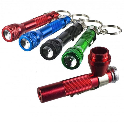 Flashlight Metal Smoking Tobacco Pipe - SmokingCats - Discreet Ship from Texas !