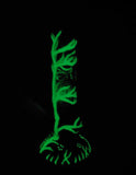 10" Tree of Life Glowing in Dark Water Pipe with Ice Pinch - SmokingCats - Discreet Ship from Texas !