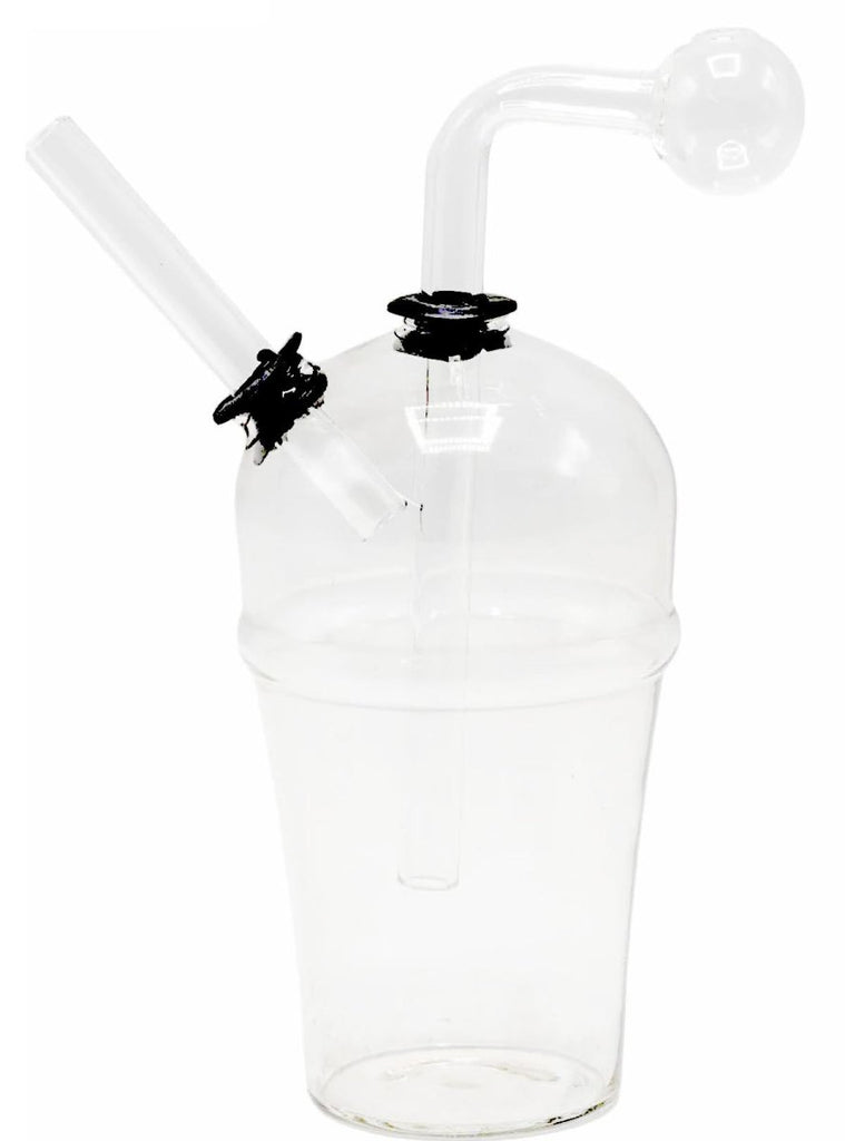 5" Ice cream Cup Glass Oil burner Bubbler pipe - SmokingCats - Discreet Ship from Texas !