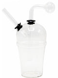 5" Ice cream Cup Glass Oil burner Bubbler pipe - SmokingCats - Discreet Ship from Texas !