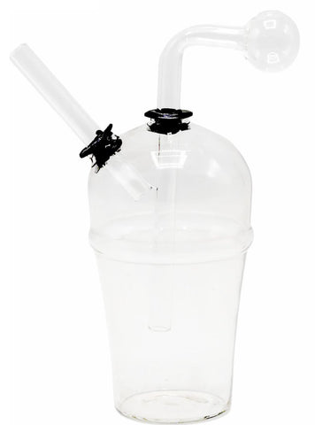 5" Ice cream Cup Glass Oil burner Bubbler pipe - SmokingCats - Discreet Ship from Texas !