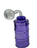 5.5" Glass Oil Barrel Bubbler water Pipe Kit - SmokingCats - Discreet Ship from Texas !