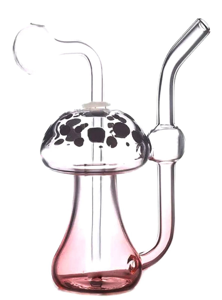 6" Mushroom Glass Oil Burner Bubbler Water Pipe - SmokingCats - Discreet Ship from Texas !
