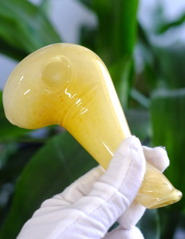 5.5" Chicken Thign Glass Spoon Pipe - SmokingCats - Discreet Ship from Texas !