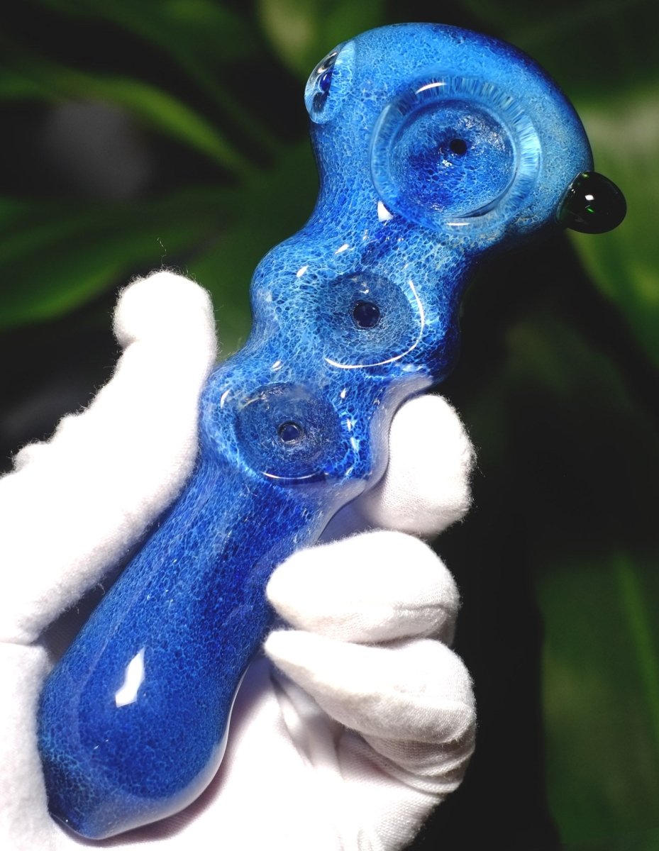 4.5" Glass Hand Spoon Pipe - SmokingCats - Discreet Ship from Texas !