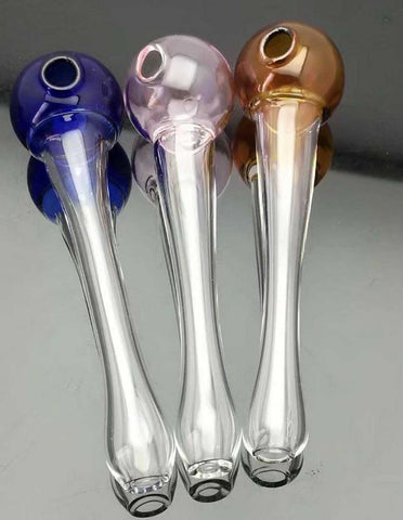 6" Glass Oil Burner Pipe Slim Designs - SmokingCats - Discreet Ship from Texas !