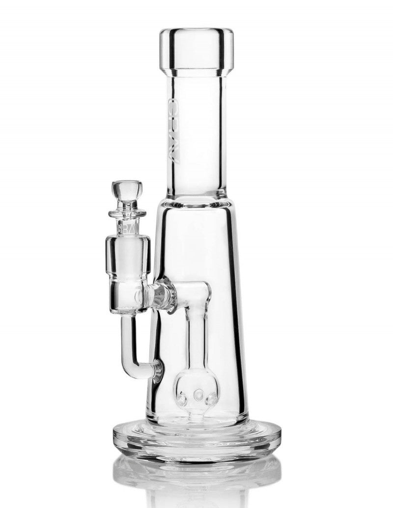 8" GRAV® Small Straight Base w/ Orb Perc Water Pipe - SmokingCats - Discreet Ship from Texas !