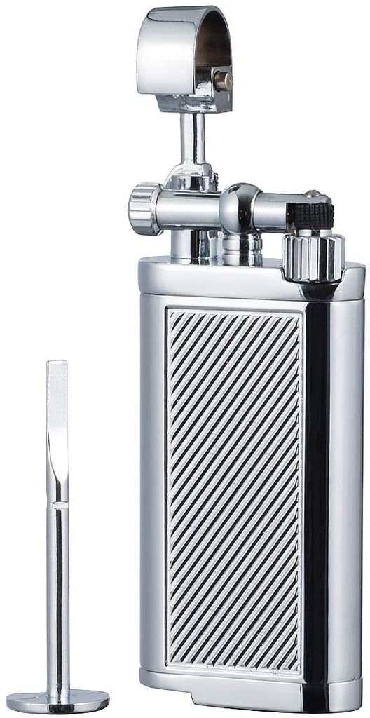 Spunk multifunctiona Antique Style Lift Arm Tobacco Pipe Cigarette Butane Lighter with Tamper & Pick - SmokingCats - Discreet Ship from Texas !