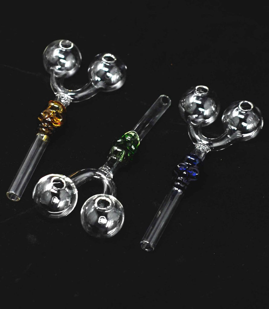 5" Glass Slingshot SKull Oil burner - SmokingCats - Discreet Ship from Texas !