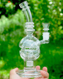 9" Glass Recycler Water Pipe with Matrix Percolator