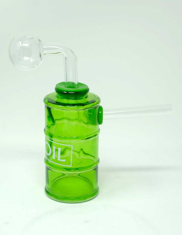 5.5" Glass Oil Barrel Bubbler water Pipe Kit - SmokingCats - Discreet Ship from Texas !