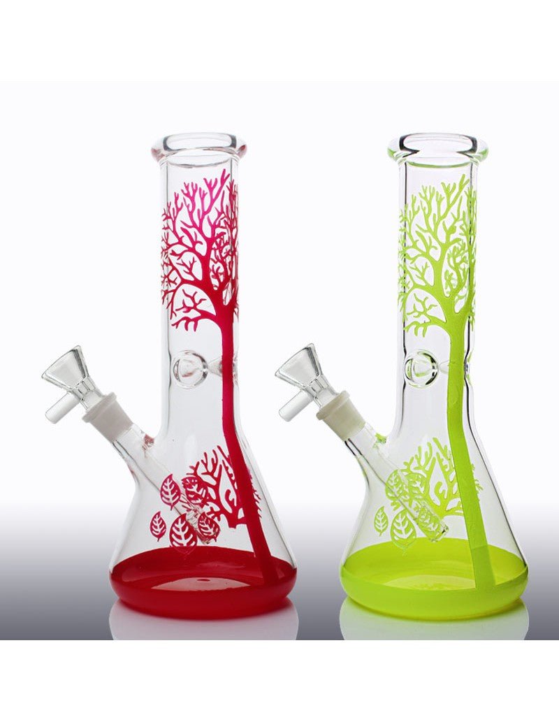 12" Tree Beaker Glass Water Pipe - SmokingCats - Discreet Ship from Texas !