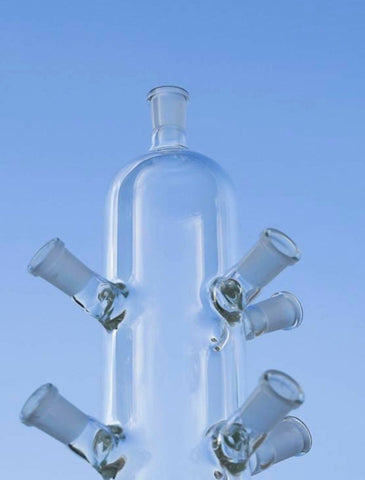 19" 15 Ports Banger Bowl Glass Display SHelf Piece - SmokingCats - Discreet Ship from Texas !