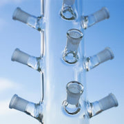 19" 15 Ports Banger Bowl Glass Display SHelf Piece - SmokingCats - Discreet Ship from Texas !