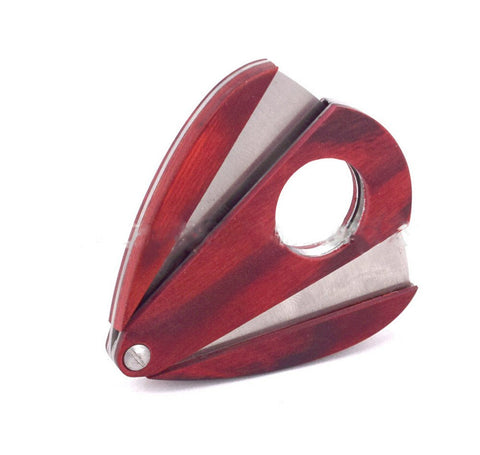 ShowJade Rosewood Cigar Cutter Stainless Double Blade Steel Cutter S - SmokingCats - Discreet Ship from Texas !
