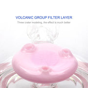 10" Pink Bent Neck Volcanic filter layer Glass Water Pipe - SmokingCats  - Discreet Ship from Texas !