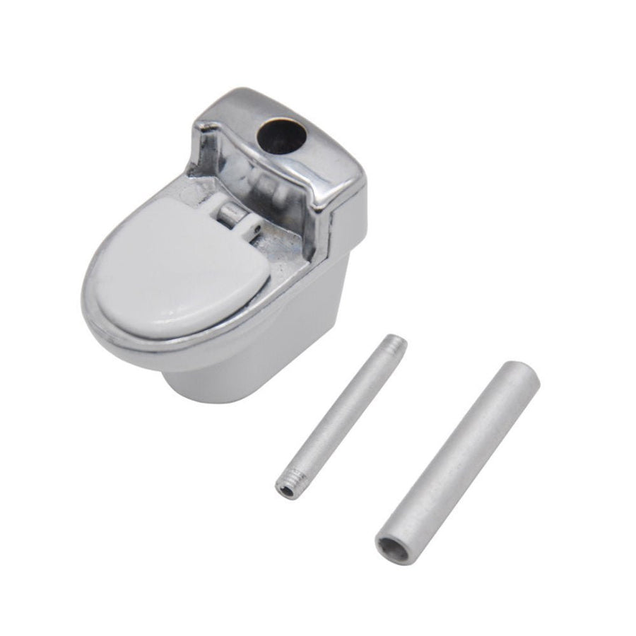 Toilet Bowl Metal Tobacco Hand Pipe - SmokingCats - Discreet Ship from Texas !