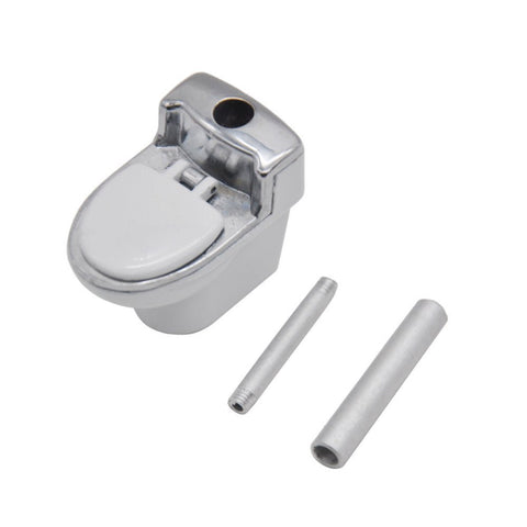 Toilet Bowl Metal Tobacco Hand Pipe - SmokingCats - Discreet Ship from Texas !