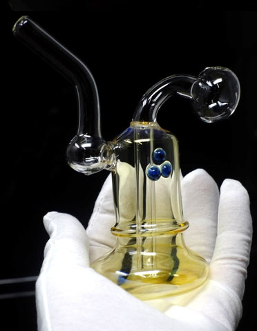 5" Glass Oil Burner Bubbler Pipe - SmokingCats - Discreet Ship from Texas !