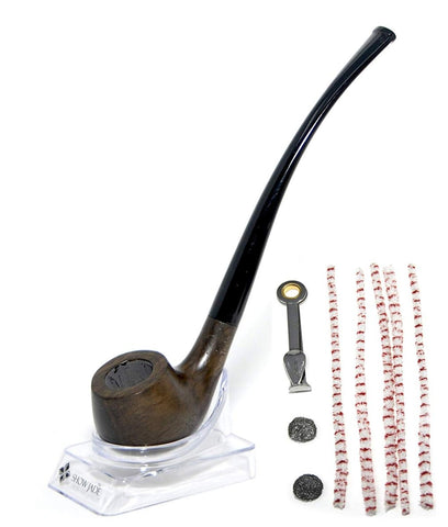 ShowJade Bent Tobacco Pipe Handmade with Sandalwood - SmokingCats - Discreet Ship from Texas !