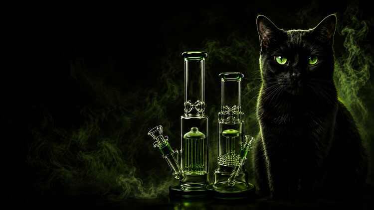 Smoking Cats glass collection