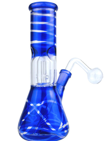 8" Beaker Glass Oil Burner Water Pipe hi