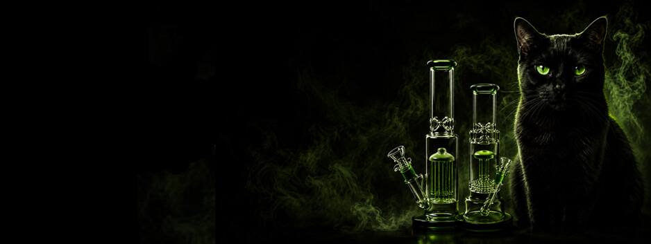 Smoking Cats glass collection