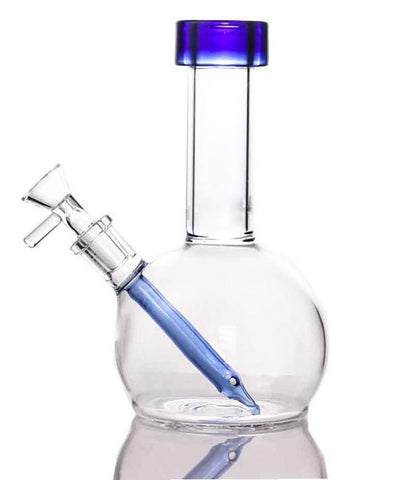 7" Round Base Glass Water Pipe Bong - SmokingCats - Discreet Ship from Texas !