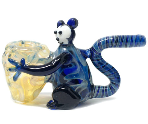 4.5" Blue Monkey Glass HandPipe - SmokingCats - Discreet Ship from Texas !