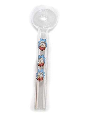 6" Cartoon Sticker Jumbo Glass Oil Burner Pipe Made in US - SmokingCats - Discreet Ship from Texas !