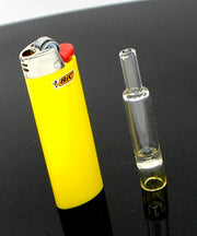 Chillums Pipe 3" Top Fumed Clear Glass Mini - SmokingCats - Discreet Ship from Texas !