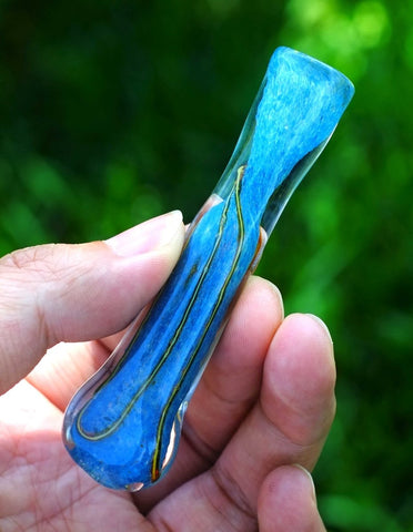 3.5" Glass Chillum Pipe Onehitter pipe - SmokingCats - Discreet Ship from Texas !