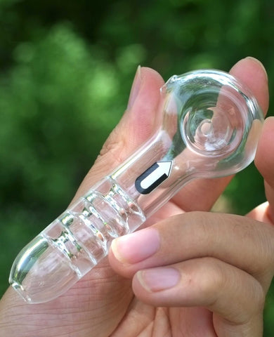4" Thick Glass Spoon Hand PIpe - SmokingCats - Discreet Ship from Texas !