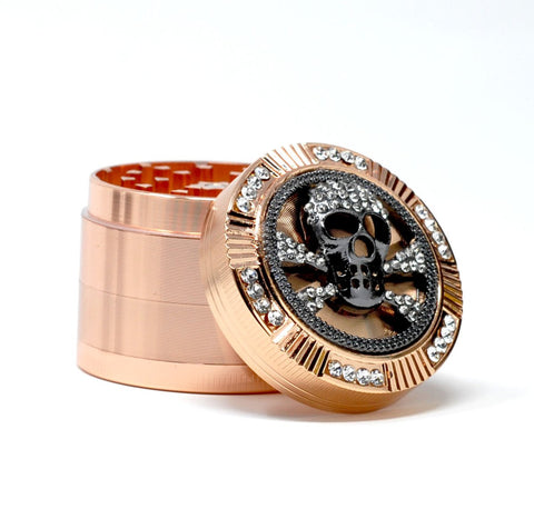 Skull Tobacco & Herb Grinder - 2 Inch & 4 Layers - SmokingCats - Discreet Ship from Texas !